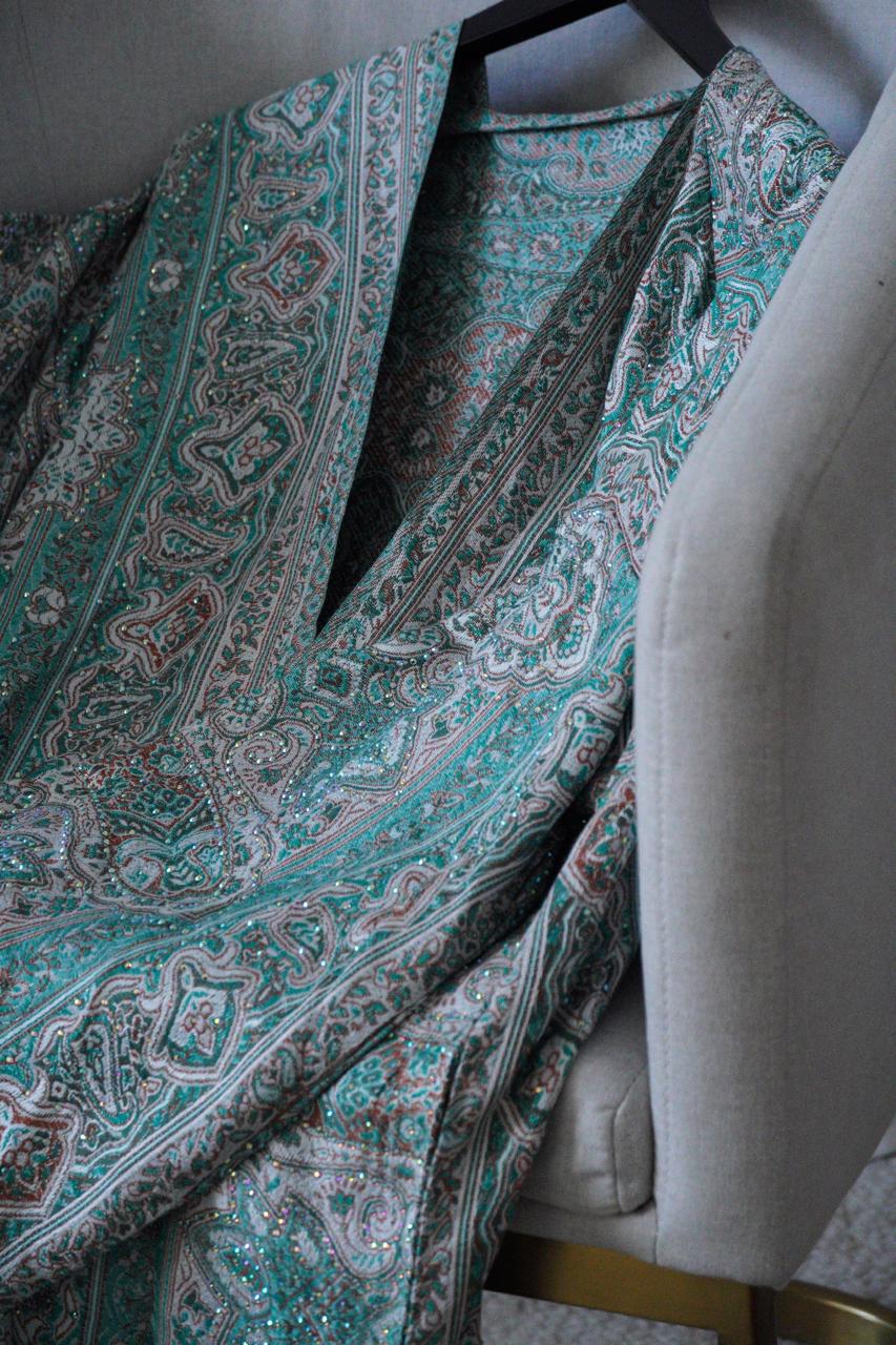 Turquoise Cashmeres Abaya
