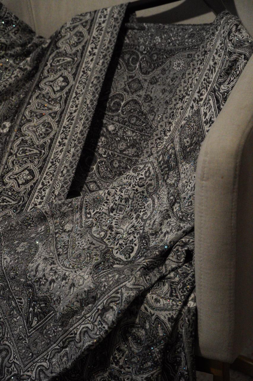 Back & White Mani's Cashmere Abaya
