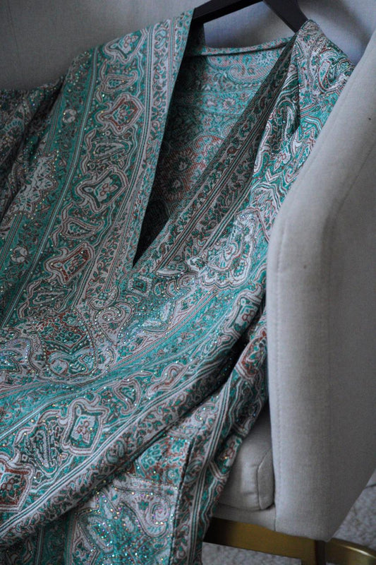 Turquoise Cashmeres Abaya